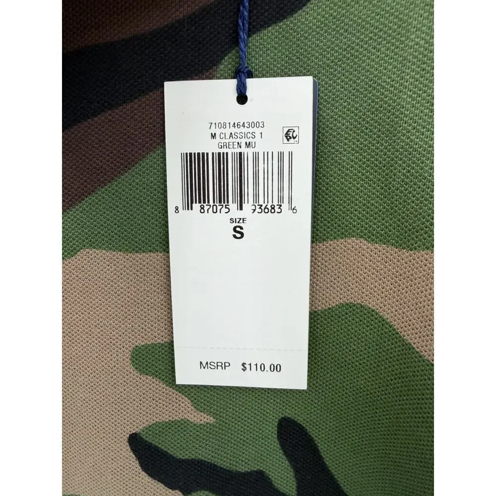 Polo Ralph Lauren Classic Cotton Collared Lightweight Camo Polo Size Small NWT
